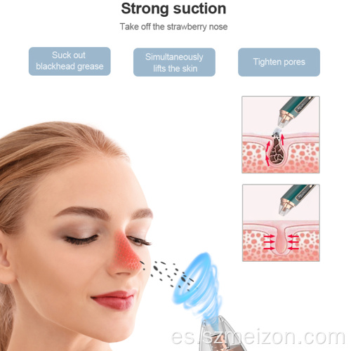 Nuevo removedor de espinillas facial de succión eléctrica recargable